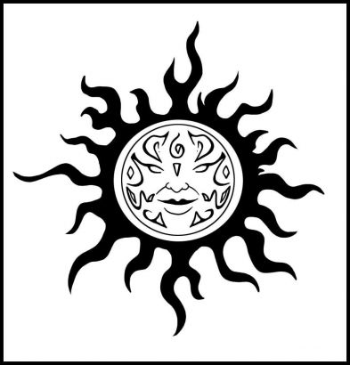 Tribal Sun Images Tattoo